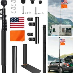 20FT Tailgate Flag Pole Kit – RV & Camping Accessory