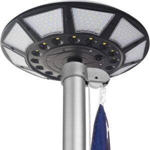 Solar Flagpole Light – 266 LEDs, 4200lm, 10-12hrs