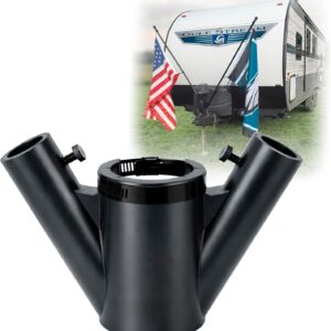 KTKS RV Flag Pole Mount for Camper Tongue Jack