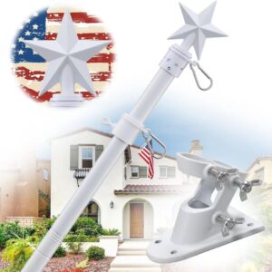 5ft House Flag Pole Kit - Sturdy Outdoor Flag Holder