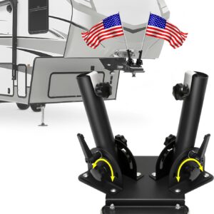 RV Hitch Magnetic Flag Holder, 180° Adjustable