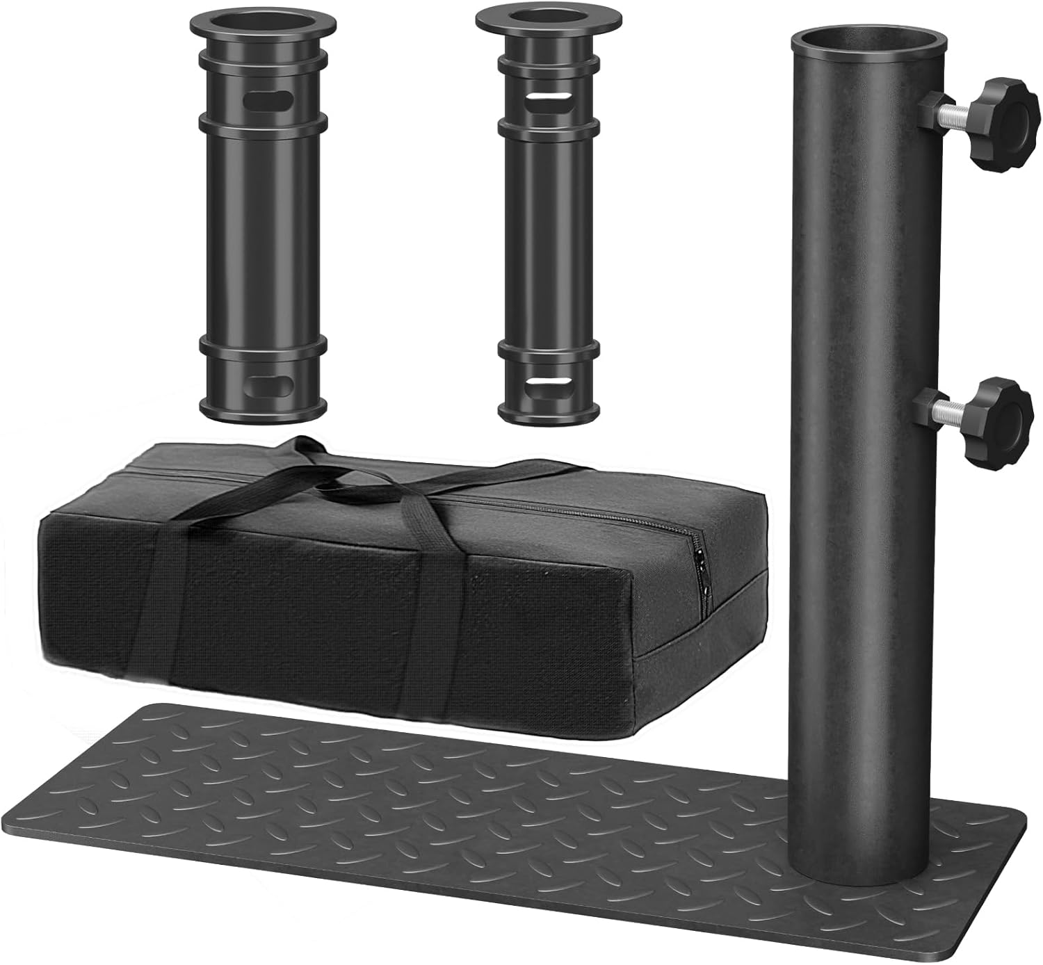 Heavy-Duty Tire Mount Flag Pole Holder - Up to 1.9" Poles