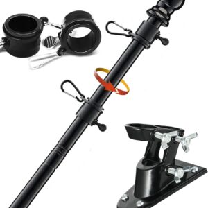 5ft Black Flag Pole Kit - American Flag Display