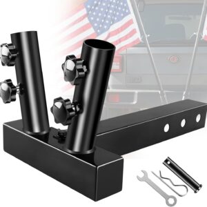Heavy-Duty Hitch Flag Pole Holder Kit - 2" Receiver