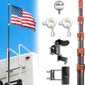 20ft RV Telescoping Flag Pole Kit - Heavy Duty