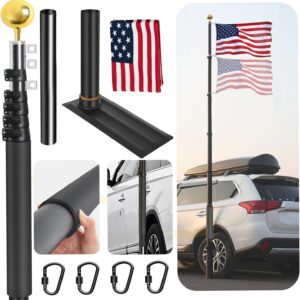 20FT Tailgate Flag Pole – RV & Truck Mount, Windproof
