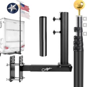 16FT RV Flagpole Kit with Stainless Steel Mount