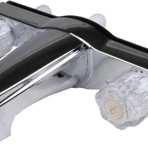 Chrome RV Shower Faucet w/ 8in Valves - Likimen