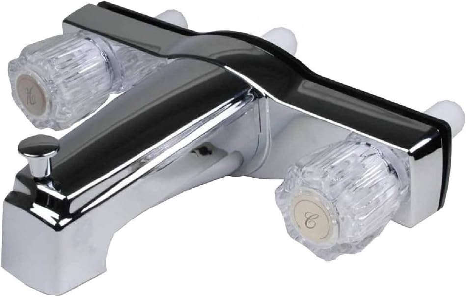 Chrome RV Shower Faucet w/ 8in Valves - Likimen