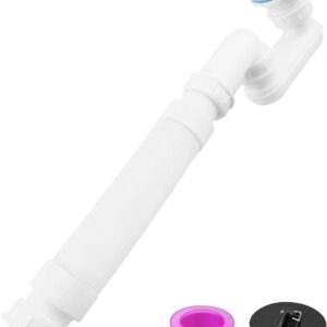 Low-Profile Bathtub Shower Drain Pipe 1-1/2" P Trap