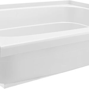 RecPro 36" x 24" White RV Bathtub (Center Drain)