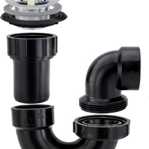 RecPro RV Shower Drain & P-Trap Kit | Prevents Odors & Clogs