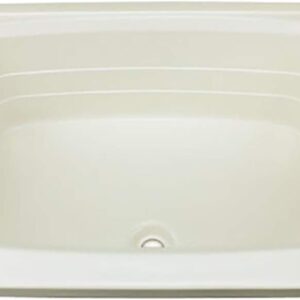 Lippert 24"x38" Parchment Bathtub w/ Center Drain