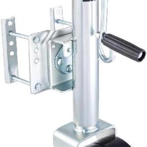 Heavy-Duty 2000lb Trailer Tongue Jack w/ Round Wheel