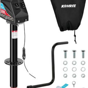 Kohree 5000lbs Electric Trailer Jack - 12V DC Tongue Jack
