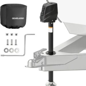 8500LBS Electric Trailer Jack w/ Cover & LED Light