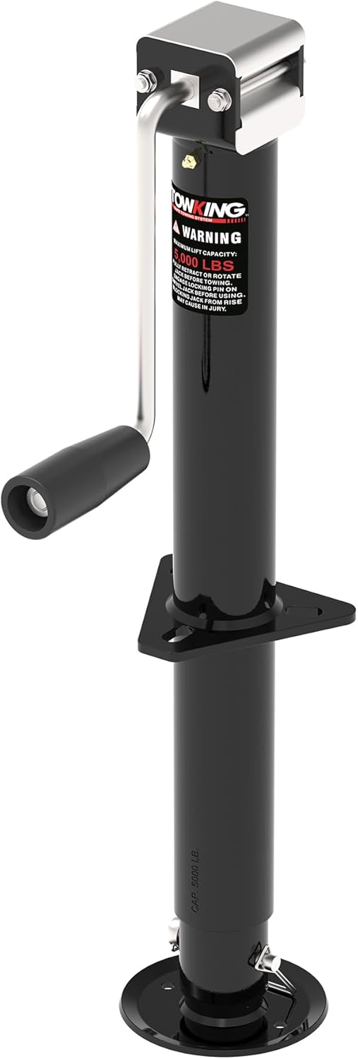 5000 lbs 15" Lift Sidewind Trailer Jack with Drop Leg