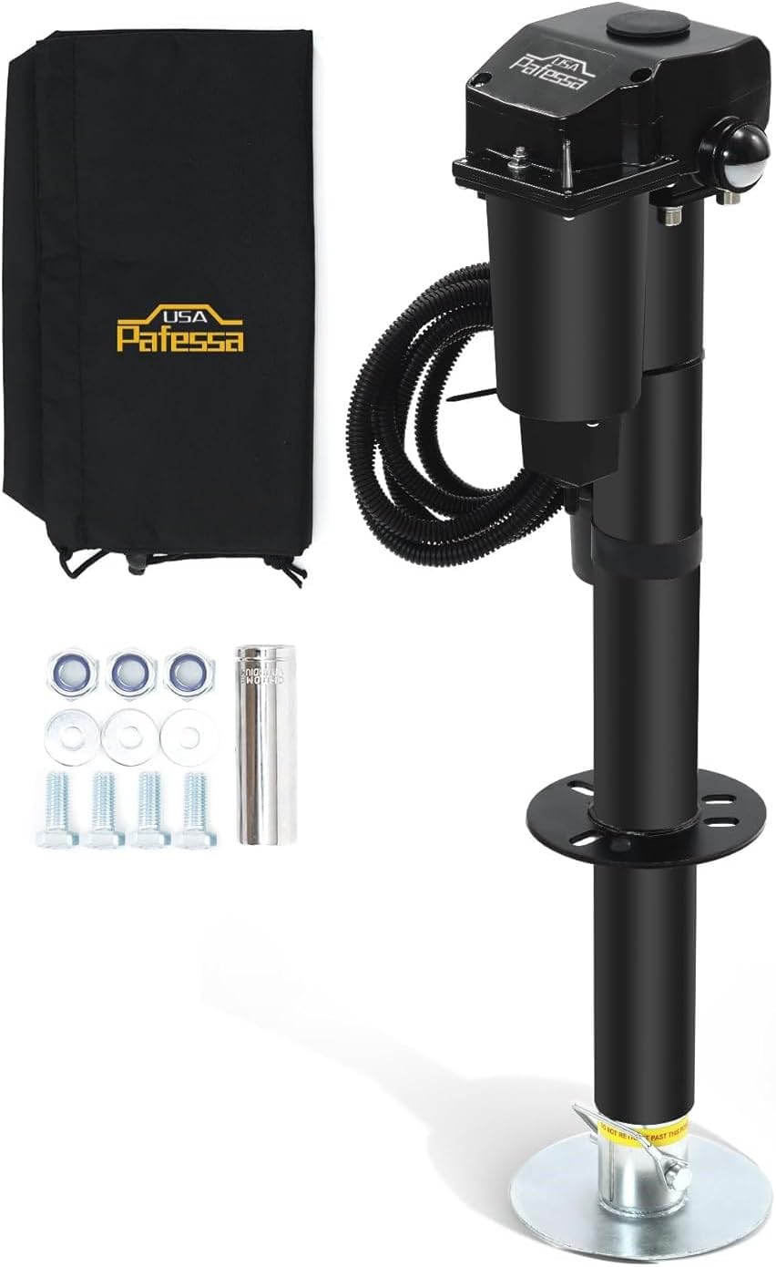 3,500lb Electric RV Trailer Jack with 7-Way Connector