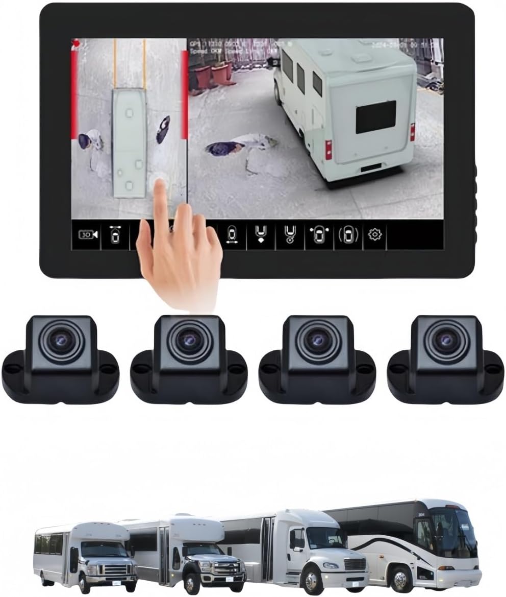360° AI Bird's Eye Camera System for Trucks & RVs