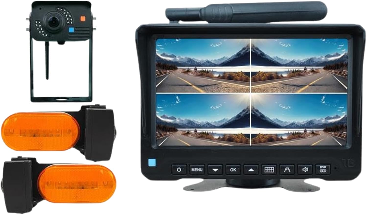 Tadibrothers Backup Camera Kit - 2 Cameras, 7" Monitor, RV System