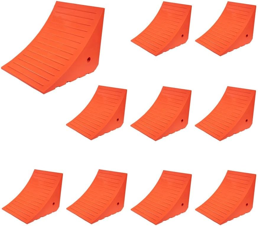 Mytee Polyurethane Wheel Chocks, 4-Pack, 100 Ton Load Capacity