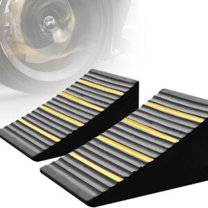 NABOOJ Non-Slip RV Wheel Chocks - Heavy-Duty Safety Stops