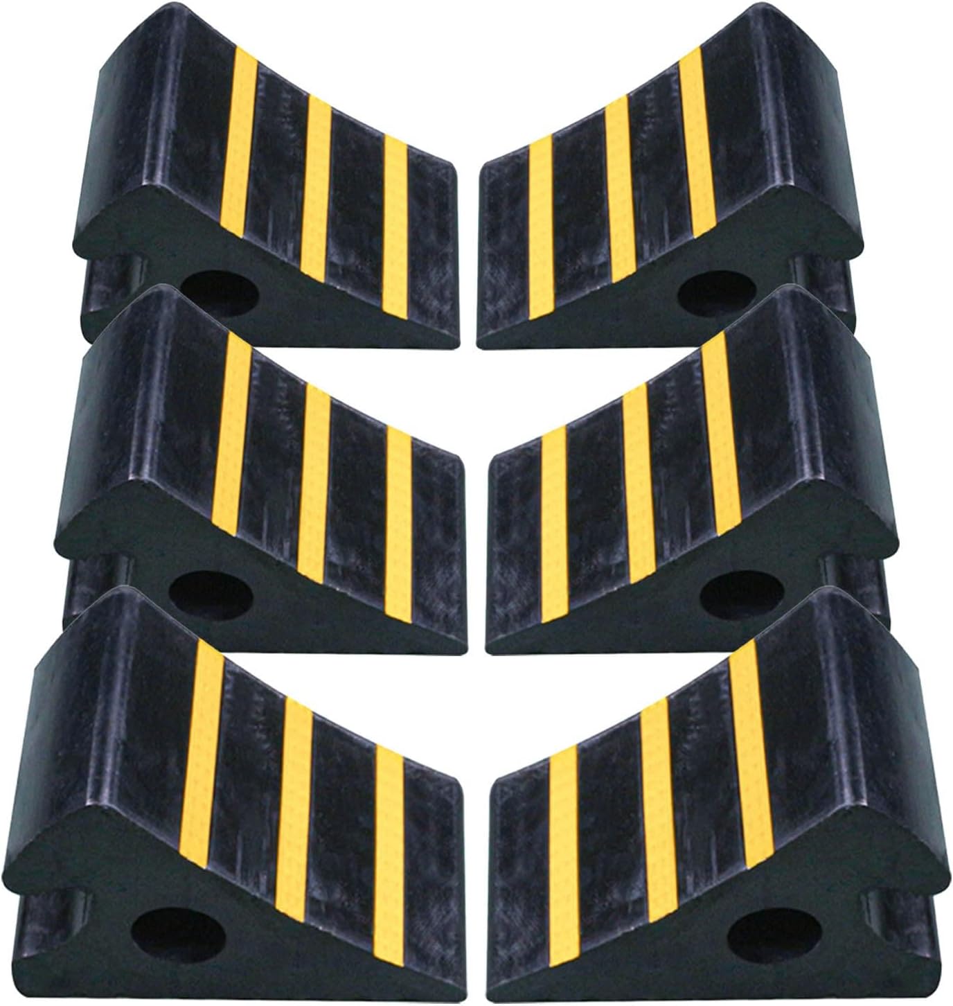 NABOOJ Wheel Chocks with Handle - RV & SUV Parking Blocks