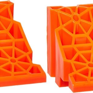 Tri-Lynx Stop 'N Chock RV Wheel Chocks (2-Pack), Orange