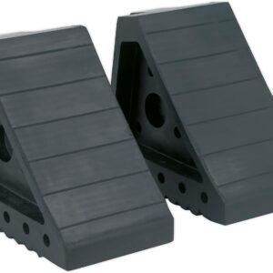 Sealey WC01 Rubber Wheel Chocks, 2.2kg Pair