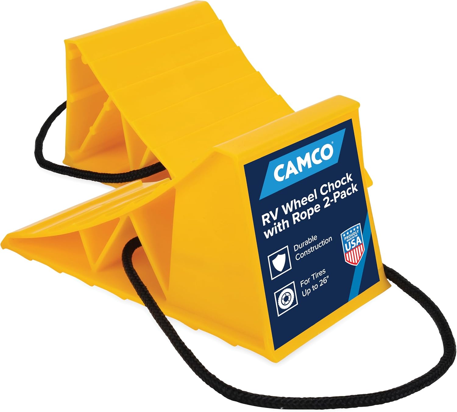 Camco RV Wheel Chocks - 2-Pack for Safe Parking