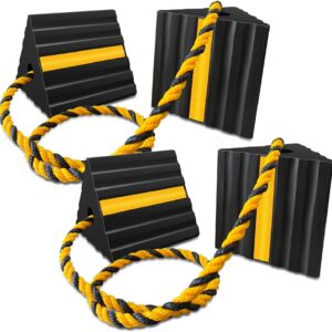 HOXWELL Rubber Wheel Chocks for RV, Car & More