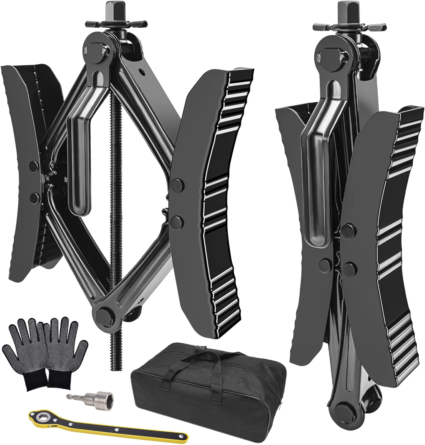 Lezcufer RV Wheel Chock Stabilizer Set (2-Pack)
