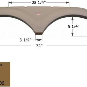 ICON 01706 Fender Skirt for Keystone - Taupe