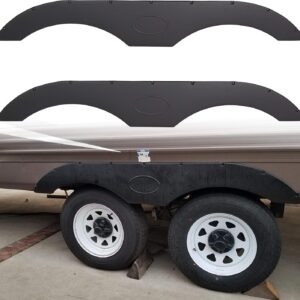 ECOTRIC Black Fender Skirt for RV Trailers - Dual Axle Fit