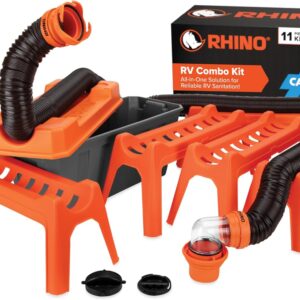 Camco Rhino 20' RV Sewer Hose Kit - 11-Piece Combo