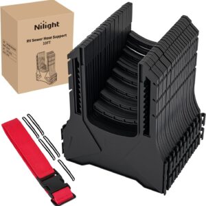 Nilight RV Sewer Hose Support, 10Ft Telescoping