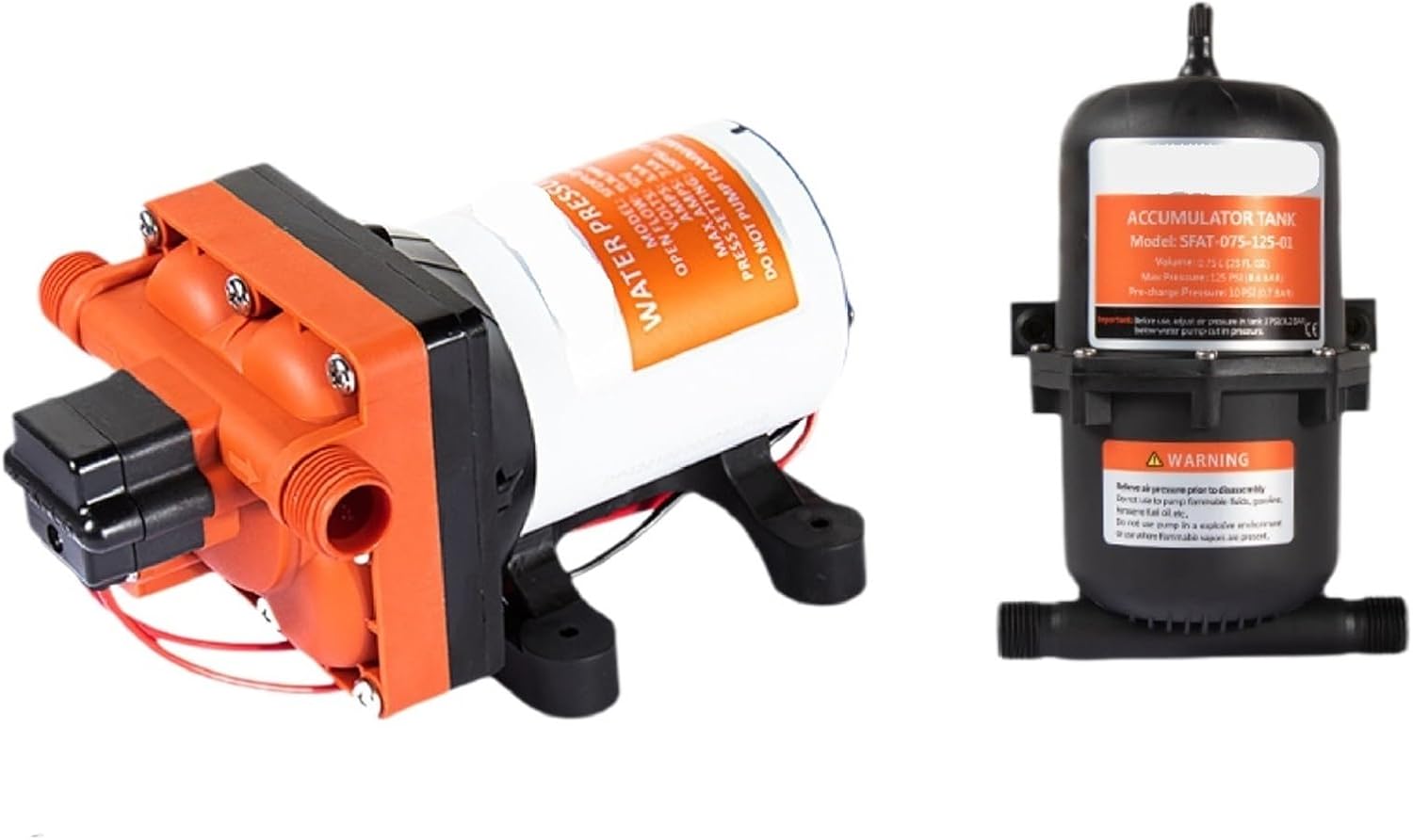 SF-42 48V RV Water Pump 55 PSI Self-Priming