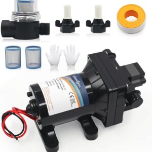 Triumilynn 12V RV Water Pump 3.0 GPM 55 PSI