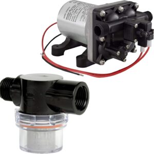 Shurflo 12V RV Water Pump 3.0 GPM w/ Strainer Bundle