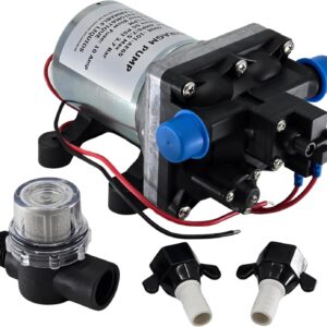 RV Water Pump 3.0 GPM | 12V Camper Pump | Quiet & Reliable