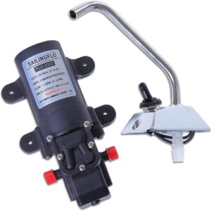 12V RV Water Pump 35Psi, 1.0GPM w/ Pressure Switch