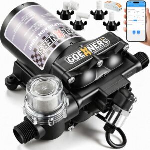 12V Smart RV Water Pump 5.5 GPM, App Control, 70 PSI