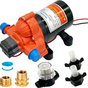 12V RV Water Pump, 4.0 GPM Self-Priming Diaphragm Pump