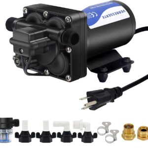 RV Water Pump 5.5 GPM 75 PSI High Pressure Booster