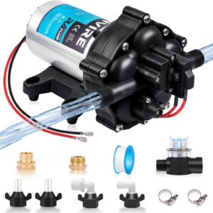 Lynvire 12V RV Water Pump 7 GPM Self-Priming 70PSI