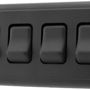 Quad 12V SPST Switch w/ Bezel for RV & Trailer