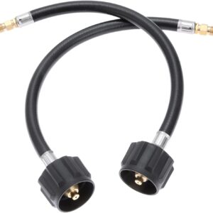 MC-ToolParts 12in RV Propane Hose Connector - 1/4in NPT Male