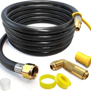12ft RV Propane Hose Quick-Connect for Grill & Griddle