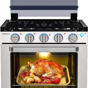 CAMPLUX RV Propane Stove & Oven Combo, 21"
