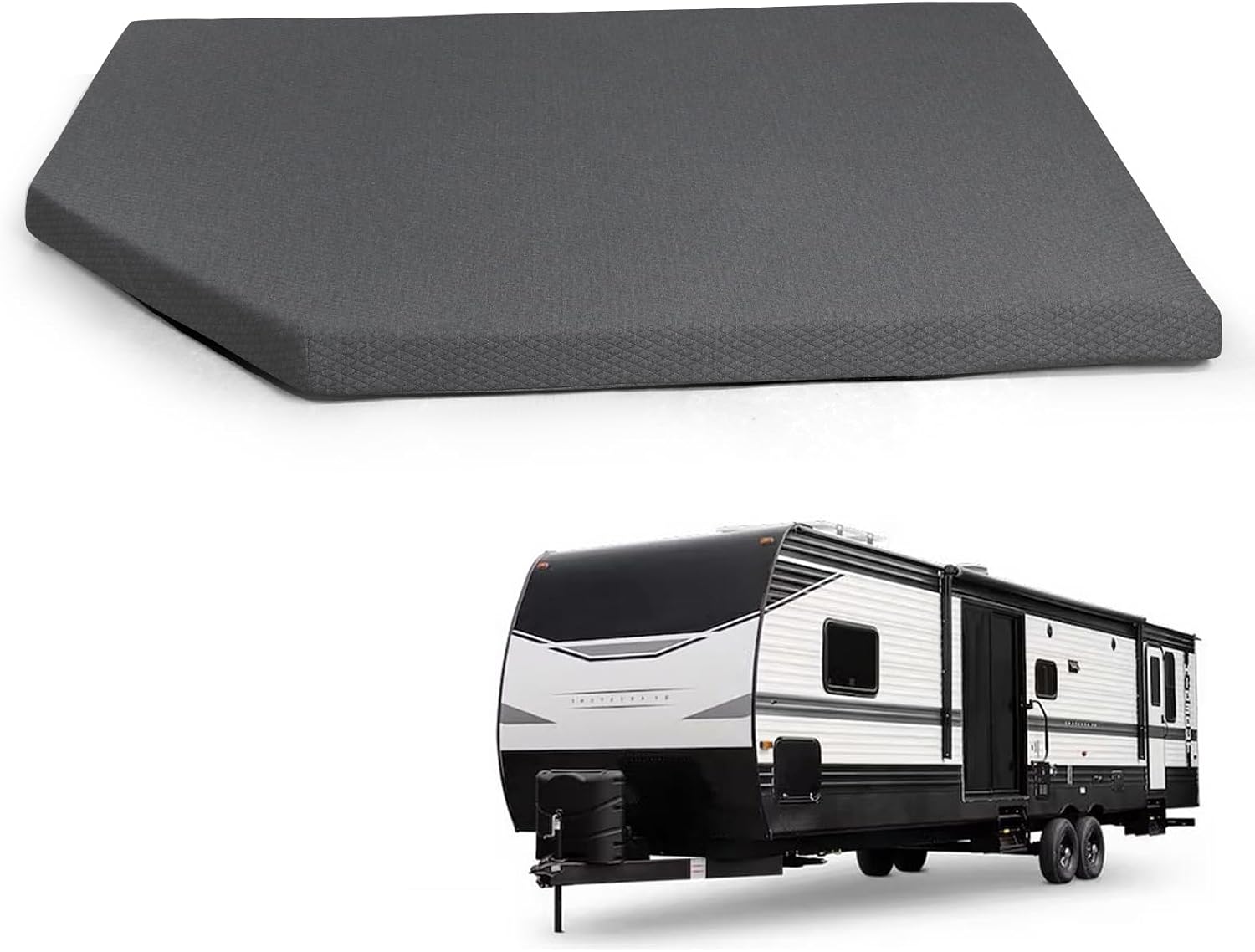 RV Corner Bunk Mattress 3.2" Memory Foam 73"x50"